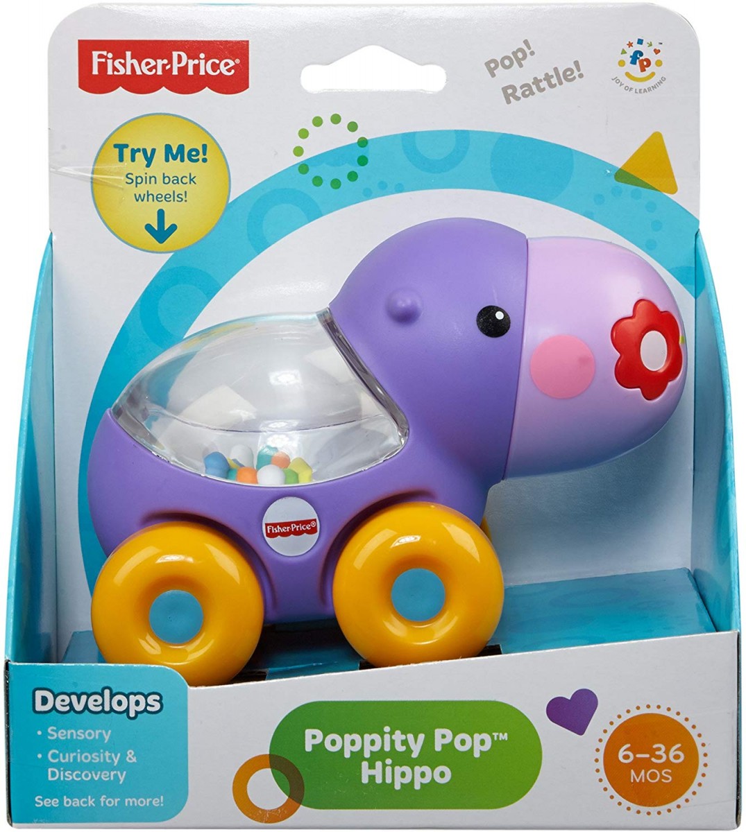 Fisher Price Zwierzak z Podskakującymi Kuleczkami Hipopotam BGX29 BGX30 EAN (GTIN) 746775332303