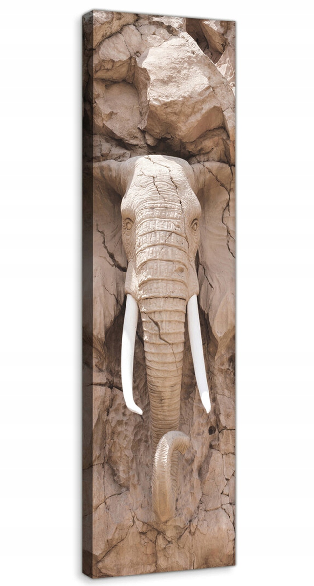 Obraz Na Plátně Canvas 45x145 Slon Kamen Socha