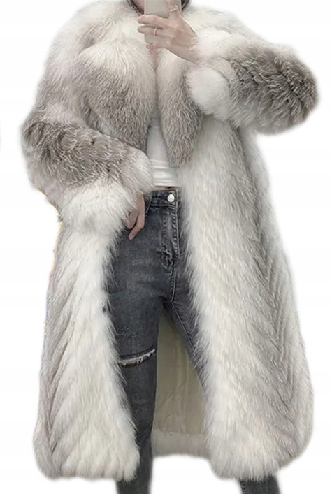 FUTRO NATURALNE LIS PIĘKNE ORYGINALNE STYLOWE DŁUGIE KOLORY