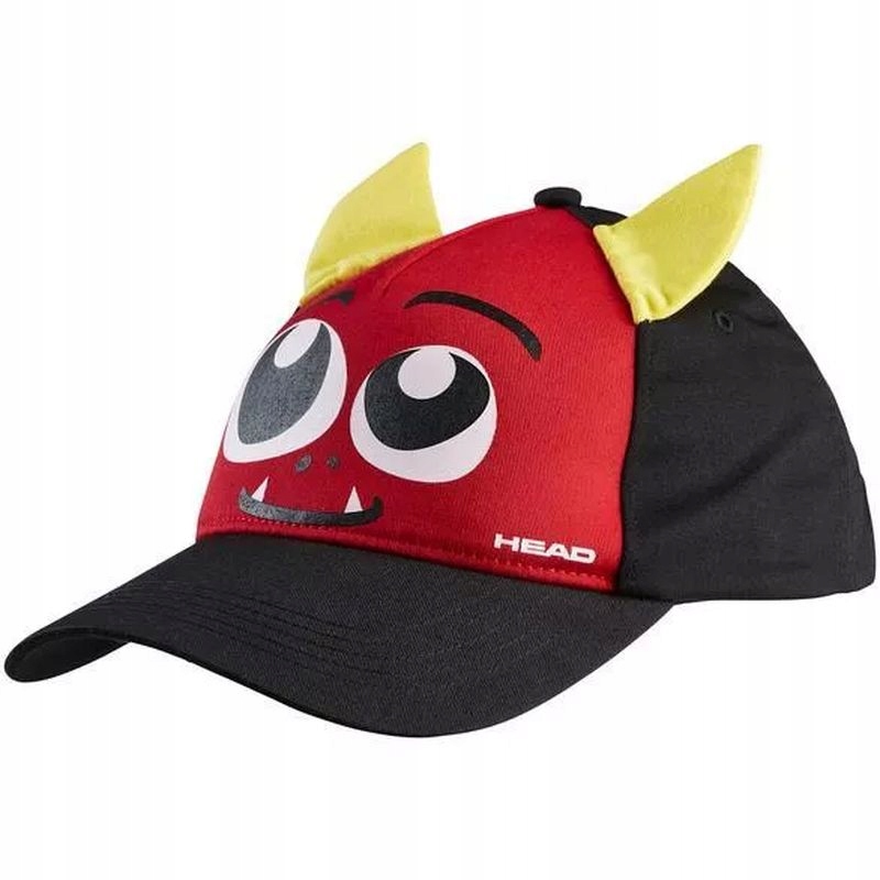 Czapka Z Daszkiem Dziecięca Head Kids Monster Cap Black/red
