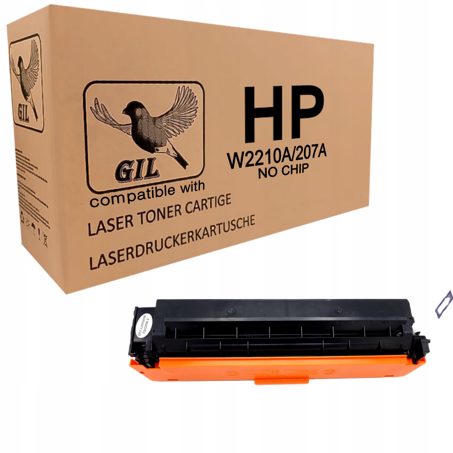 

Toner W2210A 207A Hp M255dw M282nw Bez Chip Bk