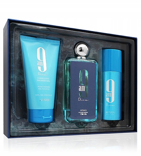 Afnan 9 Am Dive dárková unisex Edp 100 ml Sg 150 ml deo 150 ml