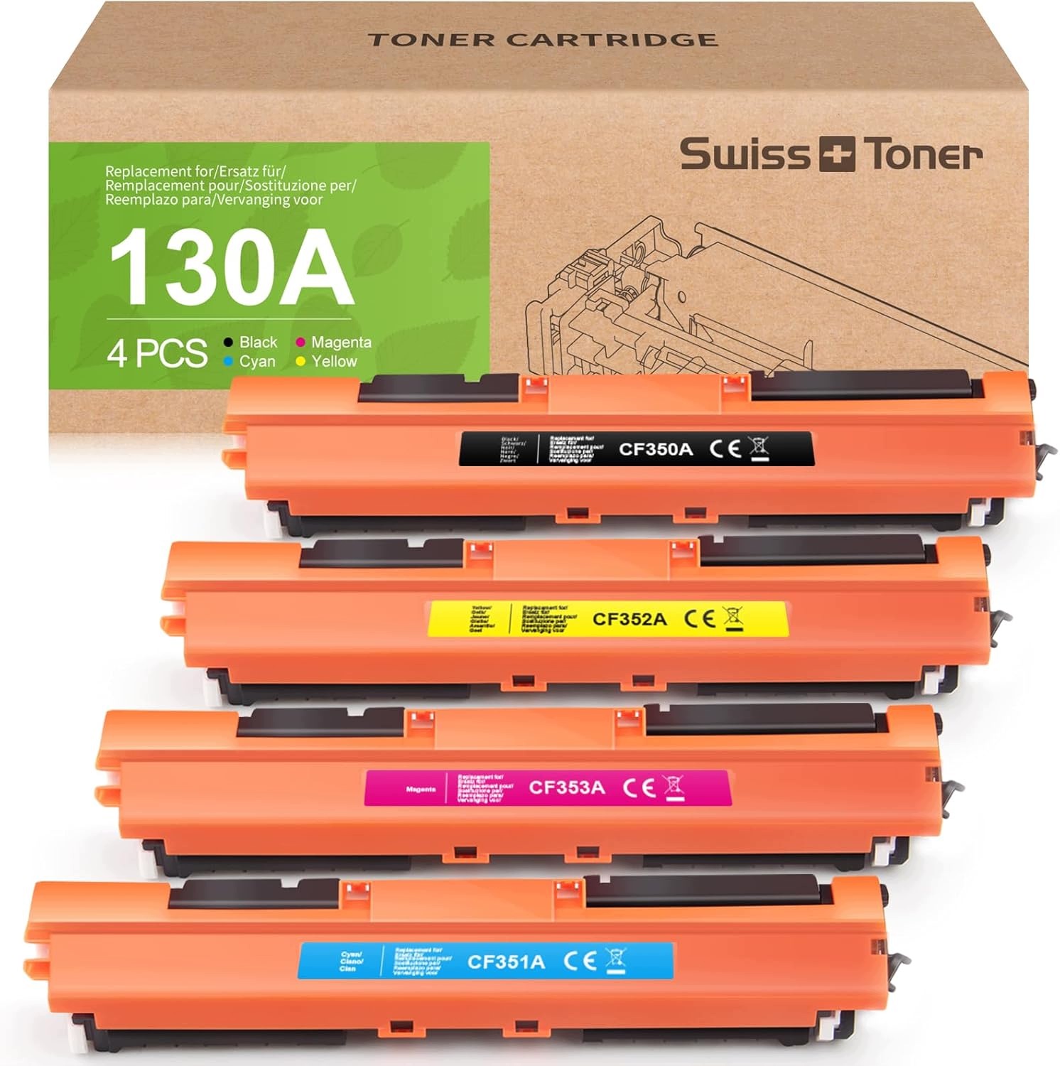 Tonery 130A XL Do Drukarki Hp Laserjet Pro Mfp M176n M176nw M177fw M177fn