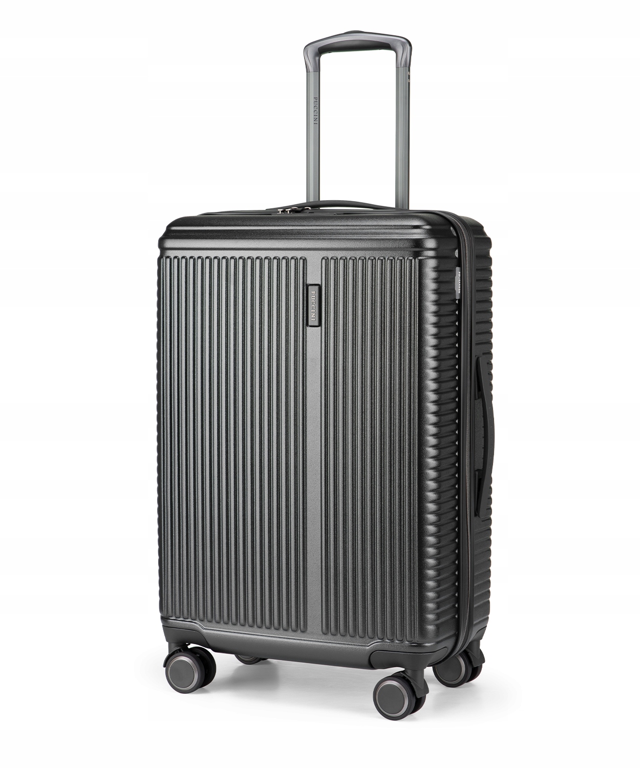 Walizka Średnia Podróżna Na Kółkach Twarda Puccini Antracytowa PC033B-8