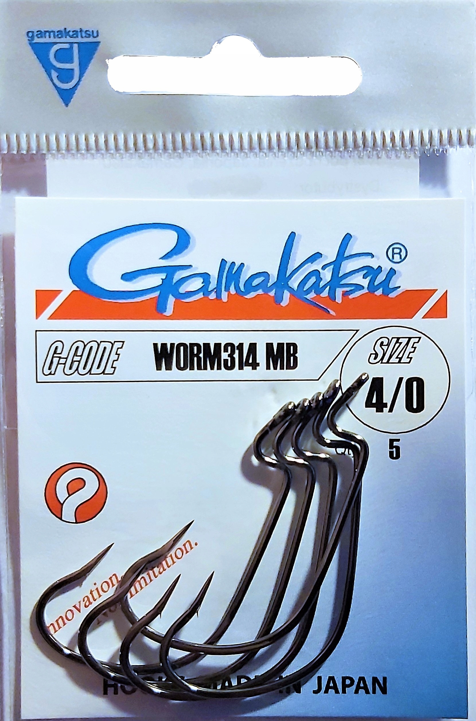 Haki Gamakatsu Worm 314 Mb rozm. 4/0 Dropshot