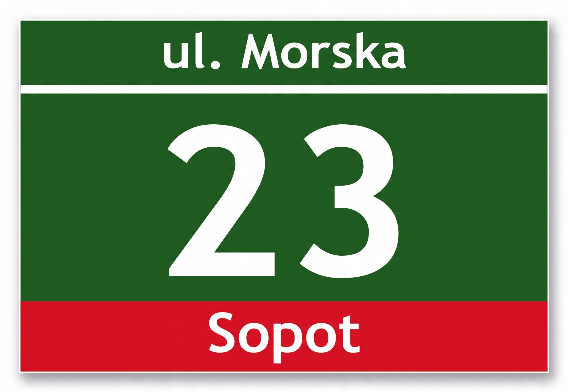 

Tabliczka Adresowa z numerem domu Aluminiowa 30x20