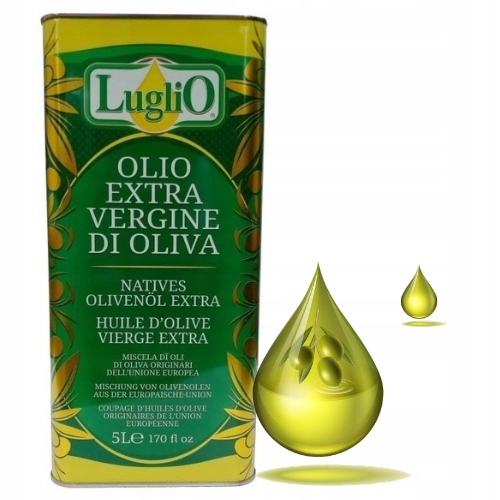 Levně Italský Extra Panenský Olivový Olej Luglio Lisovaný Za Studena 5000 ML