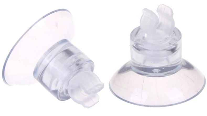 

2X Przyssawka Do Szyby Akwarium Chwytak Węża 4/6MM