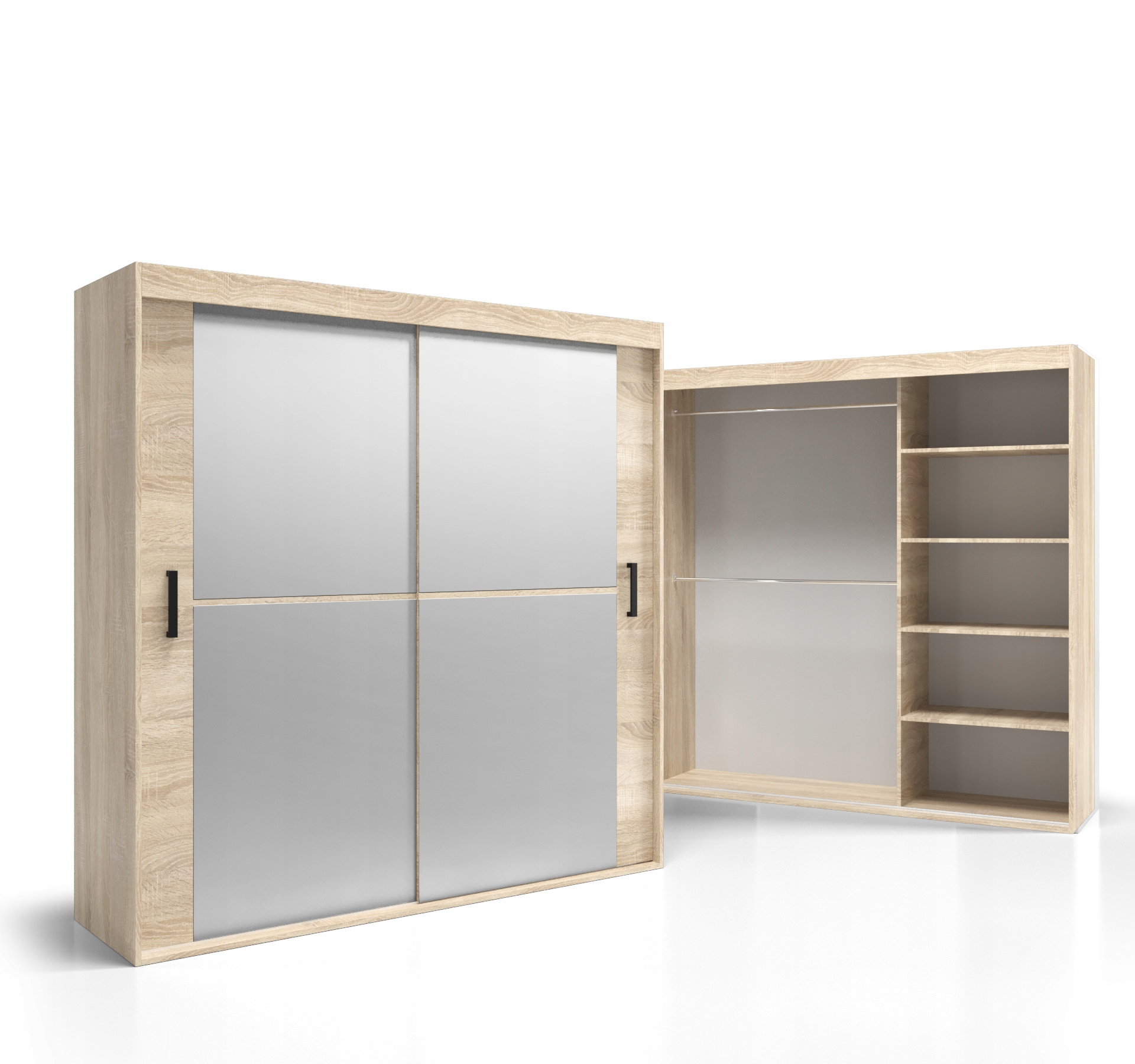 Šatní skříň do ložnice Police tyče 140x210 Deska 18 mm VSZ114 O-sofa