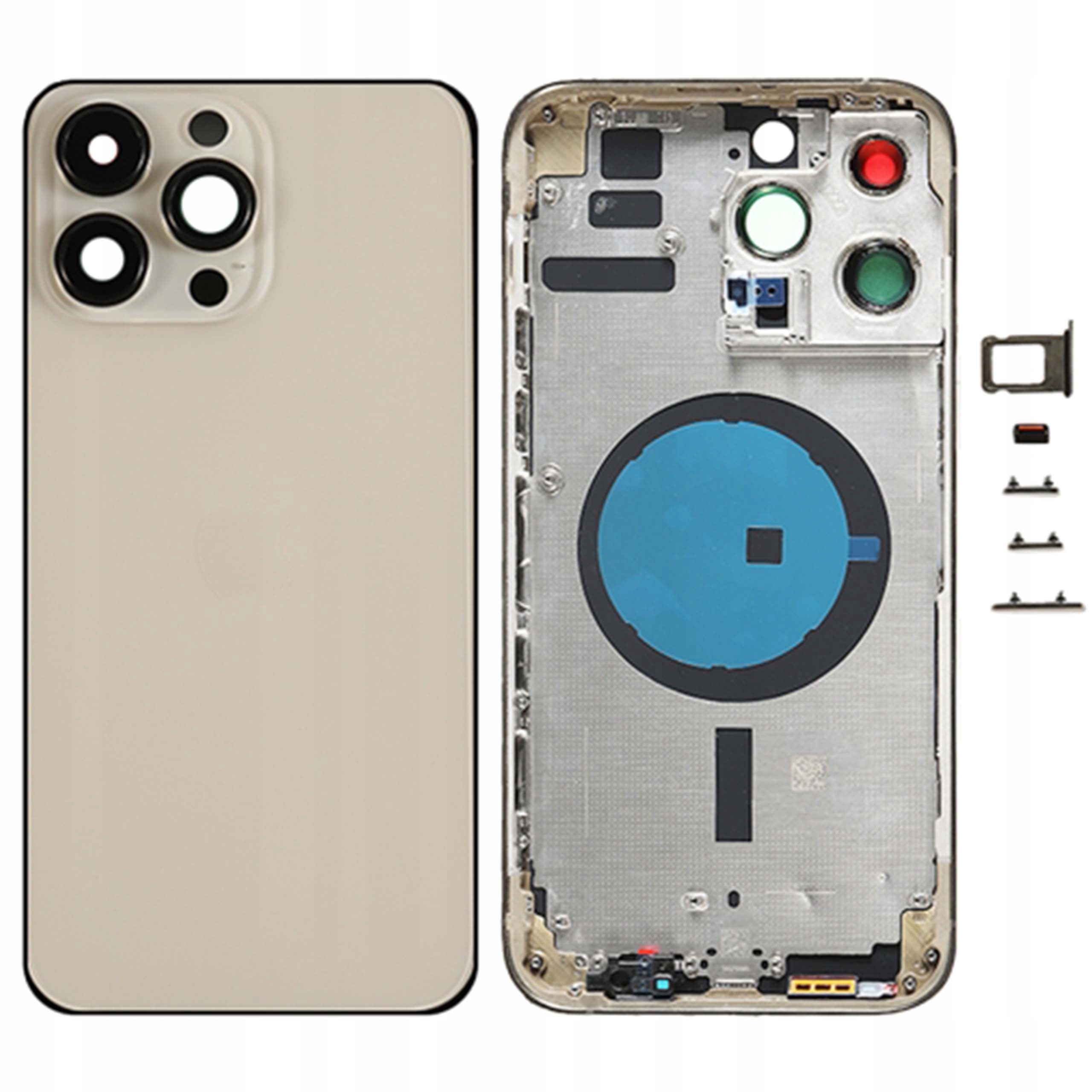 Pouzdro pro iPhone 14 Pro Max, pouzdro zlaté