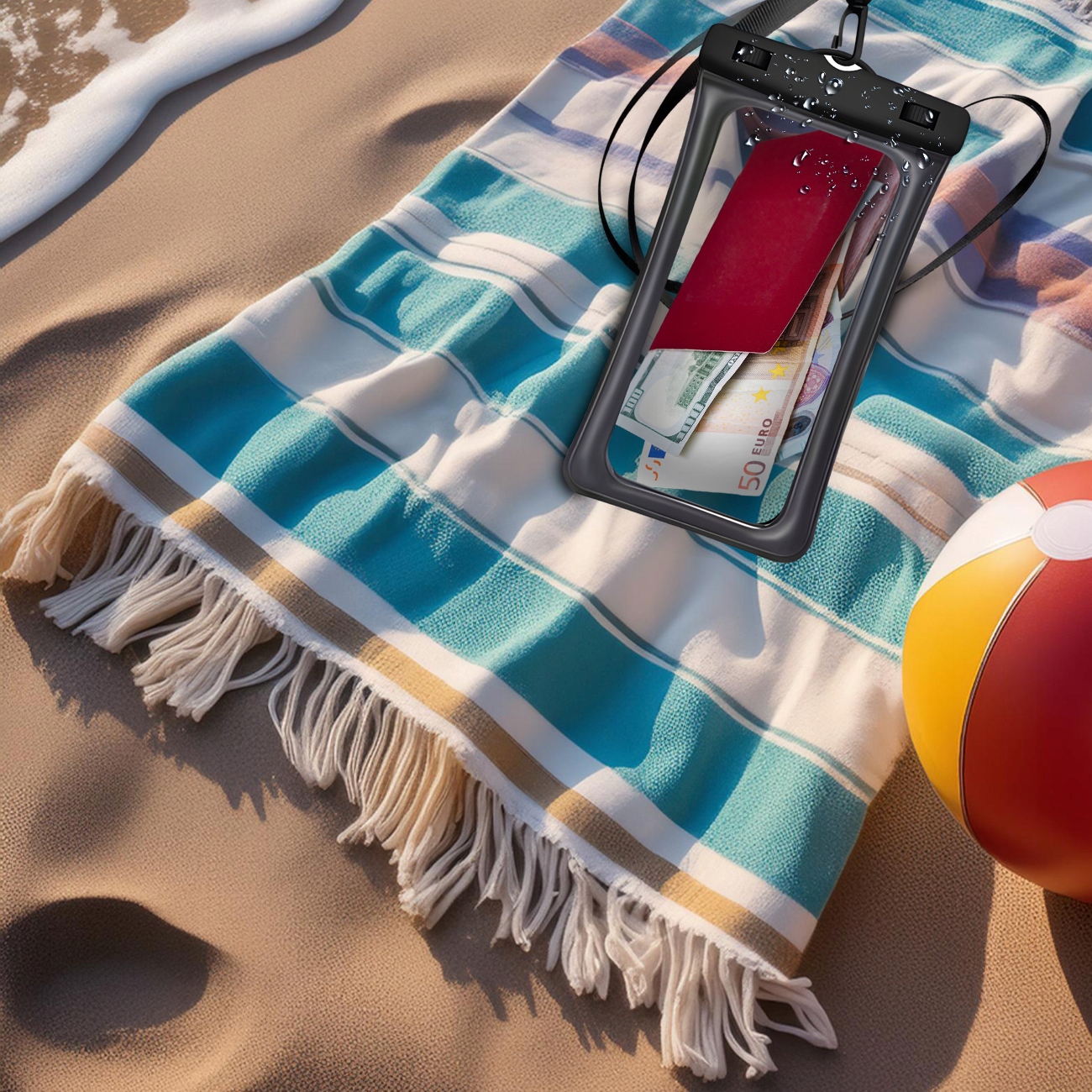 ETUI NA TELEFON WODOODPORNE POKROWIEC NA BASEN WODĘ PLAŻĘ CASE WODOSZCZELNE Marka MAXSELL