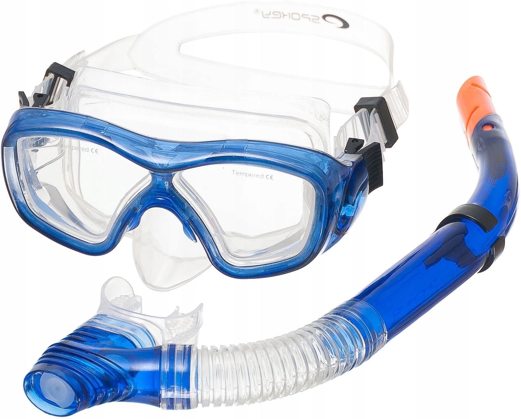 Maska + fajka zestaw Spokey Turso