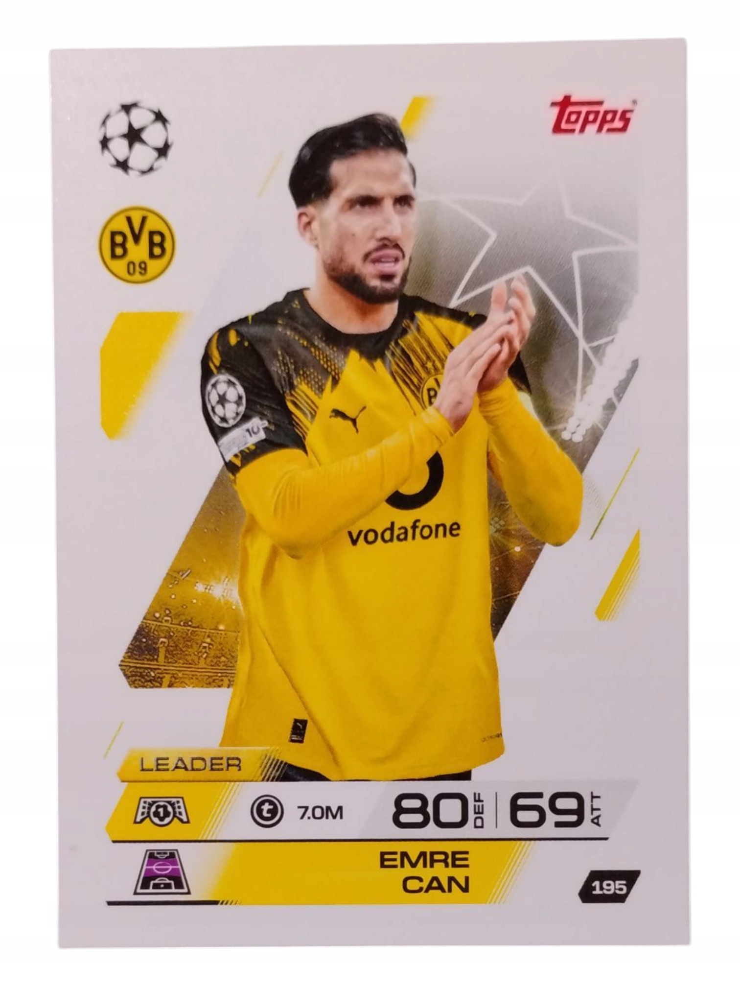 Topps Match Attax 2025-2026 Base Card Emre Can Borussia Dortmund 195