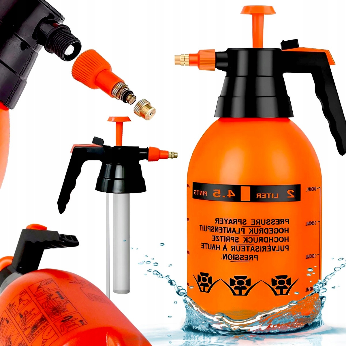 RĘCZNY OPRYSKIWACZ CIŚNIENIOWY SPRYSKIWACZ 2L