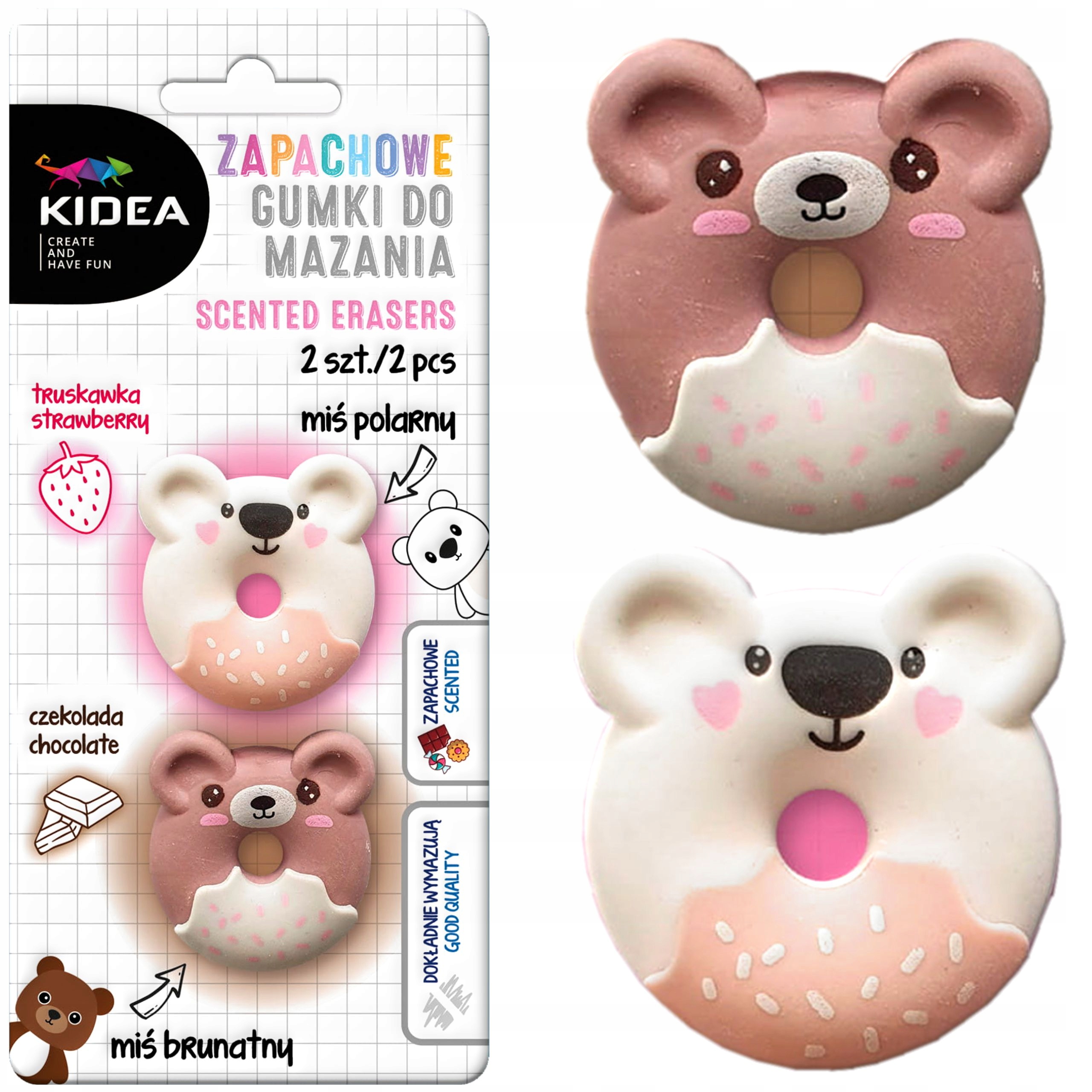 

Gumka Zapachowa Do Mazania 2x Kidea Panda i Koala