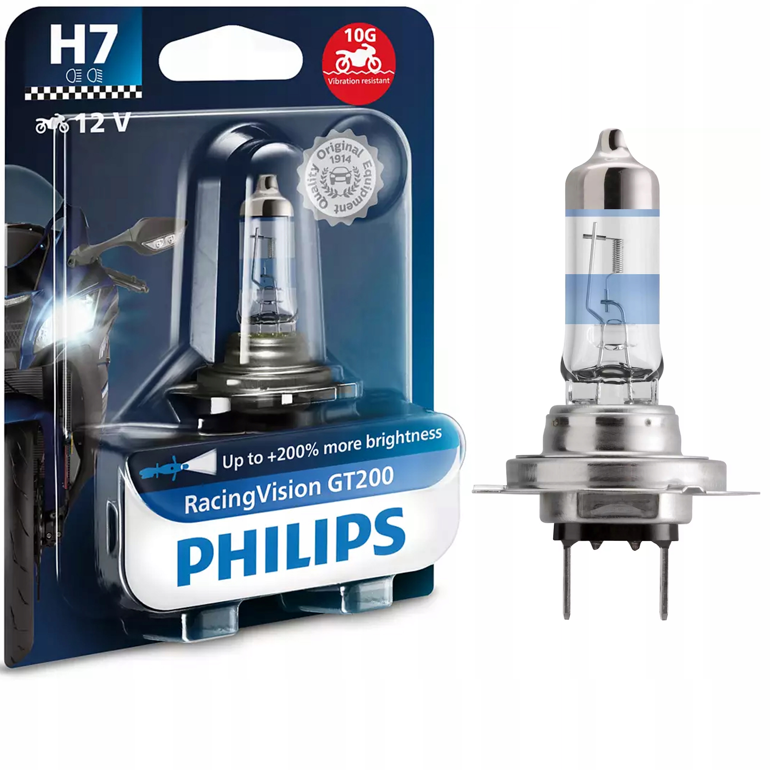 

Philips Racing Vision GT200 H7 Moto 12V 55W