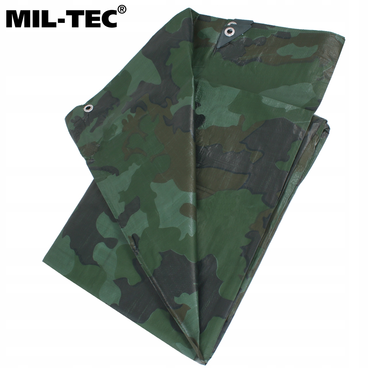 PŁACHTA PLANDEKA Tarp Survivalowa 3x2m biwakowa Mil-Tec Moro Camo Woodland Marka Mil-Tec