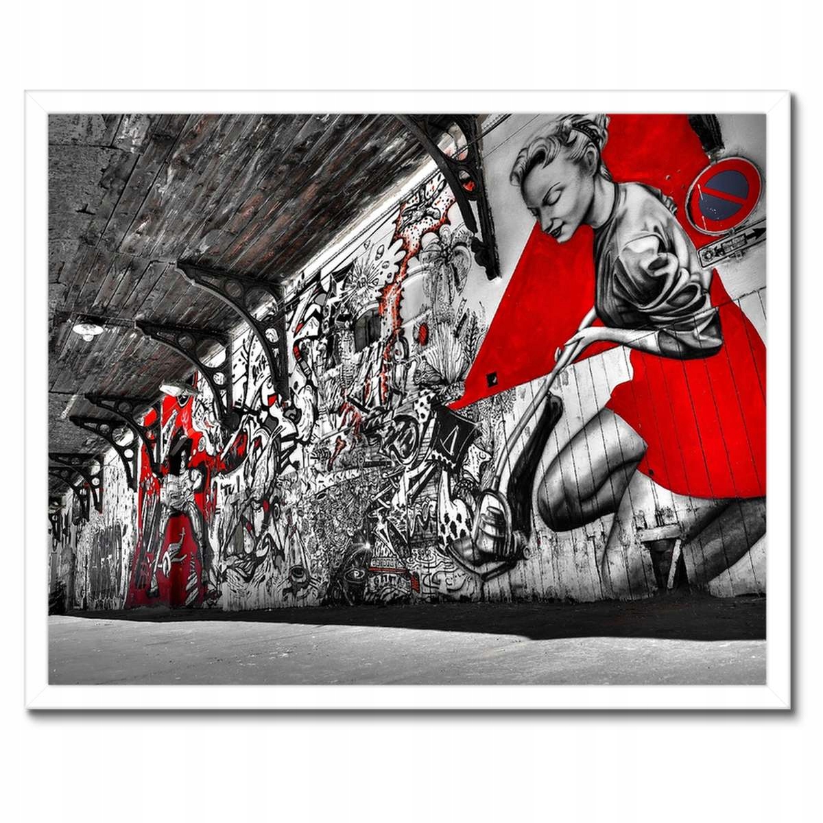 Plakáty v rámu 50x40 Graffiti Murale
