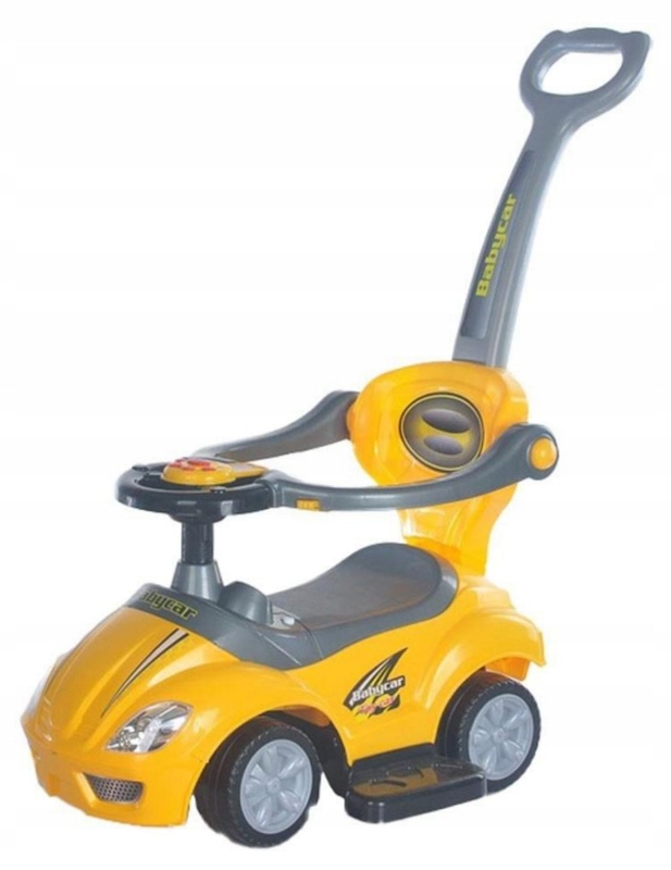 Jeździk z rączką 3w1 Car żółty