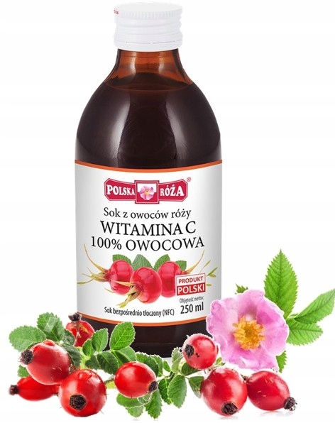 

Sok Z Owoców Dzikiej Róży Owocowa Witamina C 100%