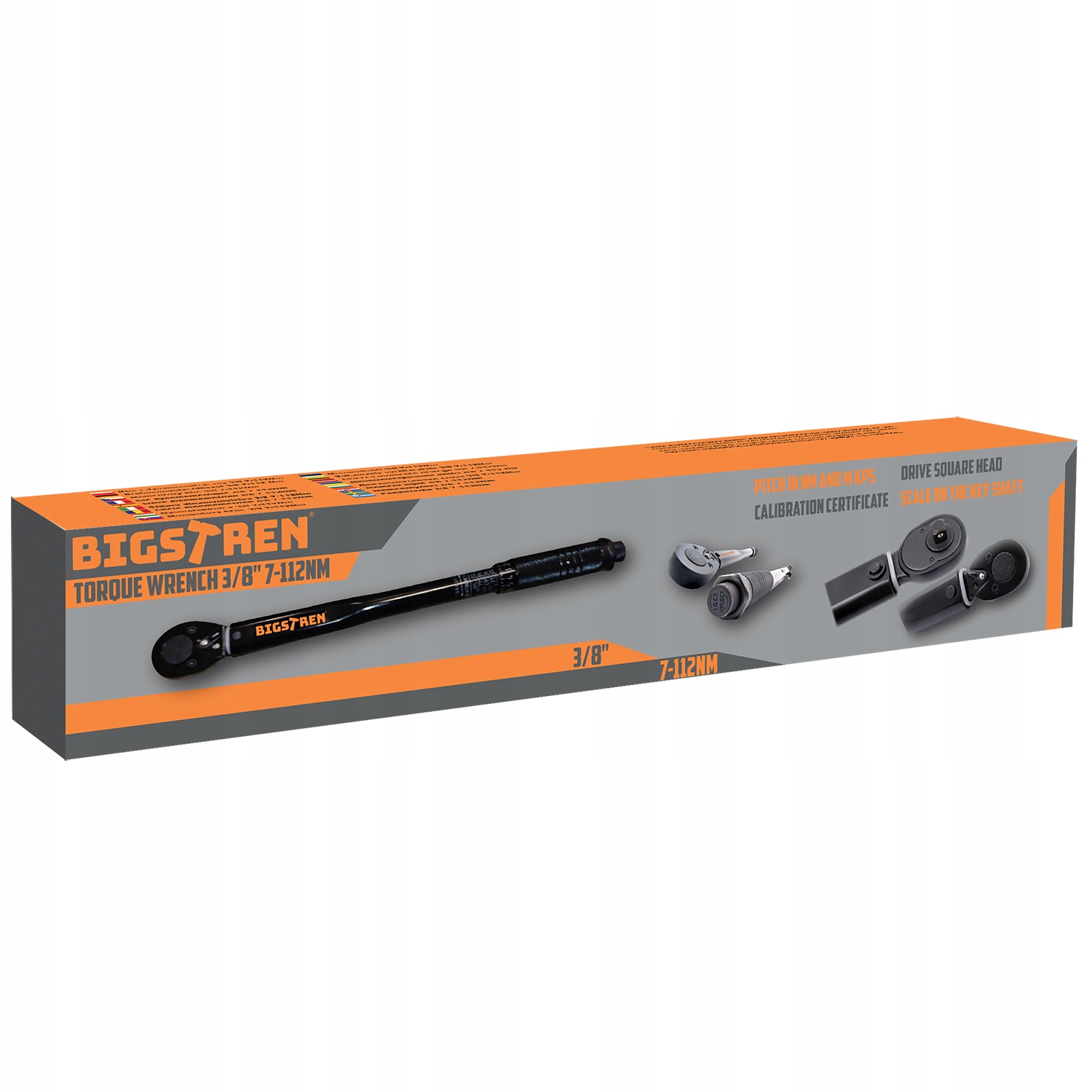 Klucz Dynamometryczny 3/8 " 7-112nm z Blokadą Etui Marka BIGSTREN