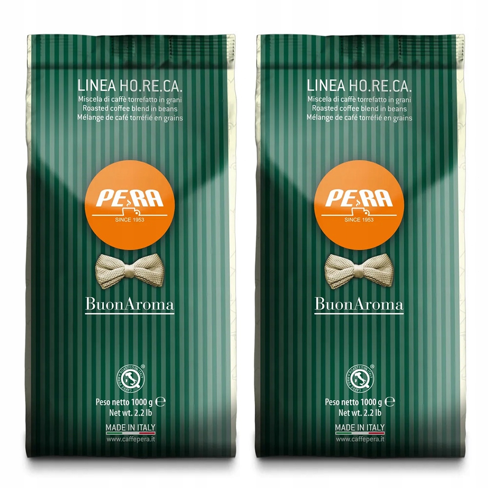 Levně Káva zrnková Pera Buon Aroma italská káva káva arabica robusta 2 x 1 kg