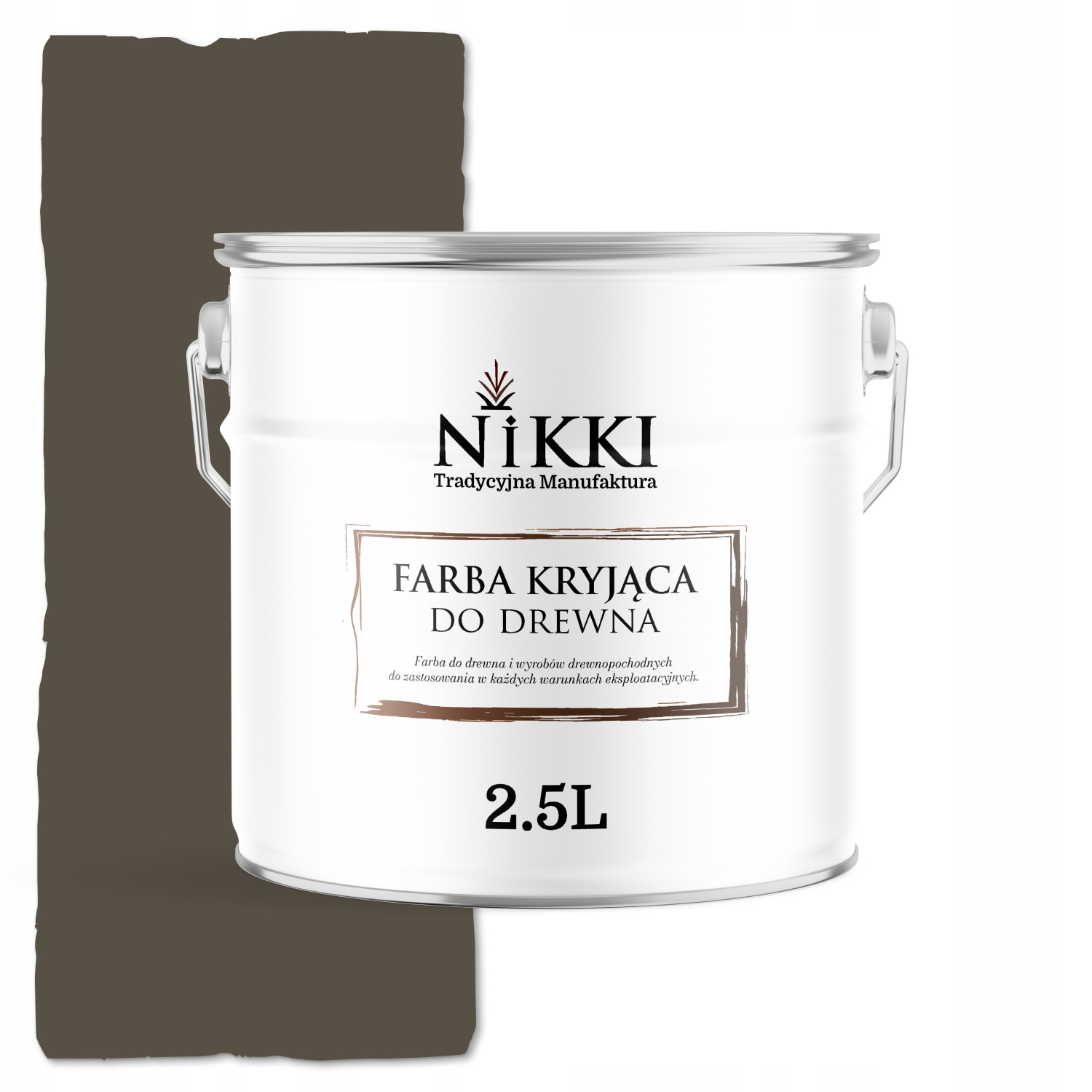 Barva Na Dřevo Kryjící Dveře Renovační Šedá Hnědá Ral 7013 Mat 2,5L