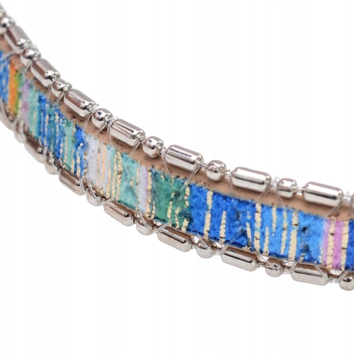 RSZ211 Rzemień szyty zdobiony 8x2mm 1,4m