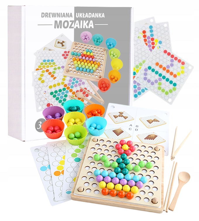 

Trening Mózgu Drewniana Układanka Montessori