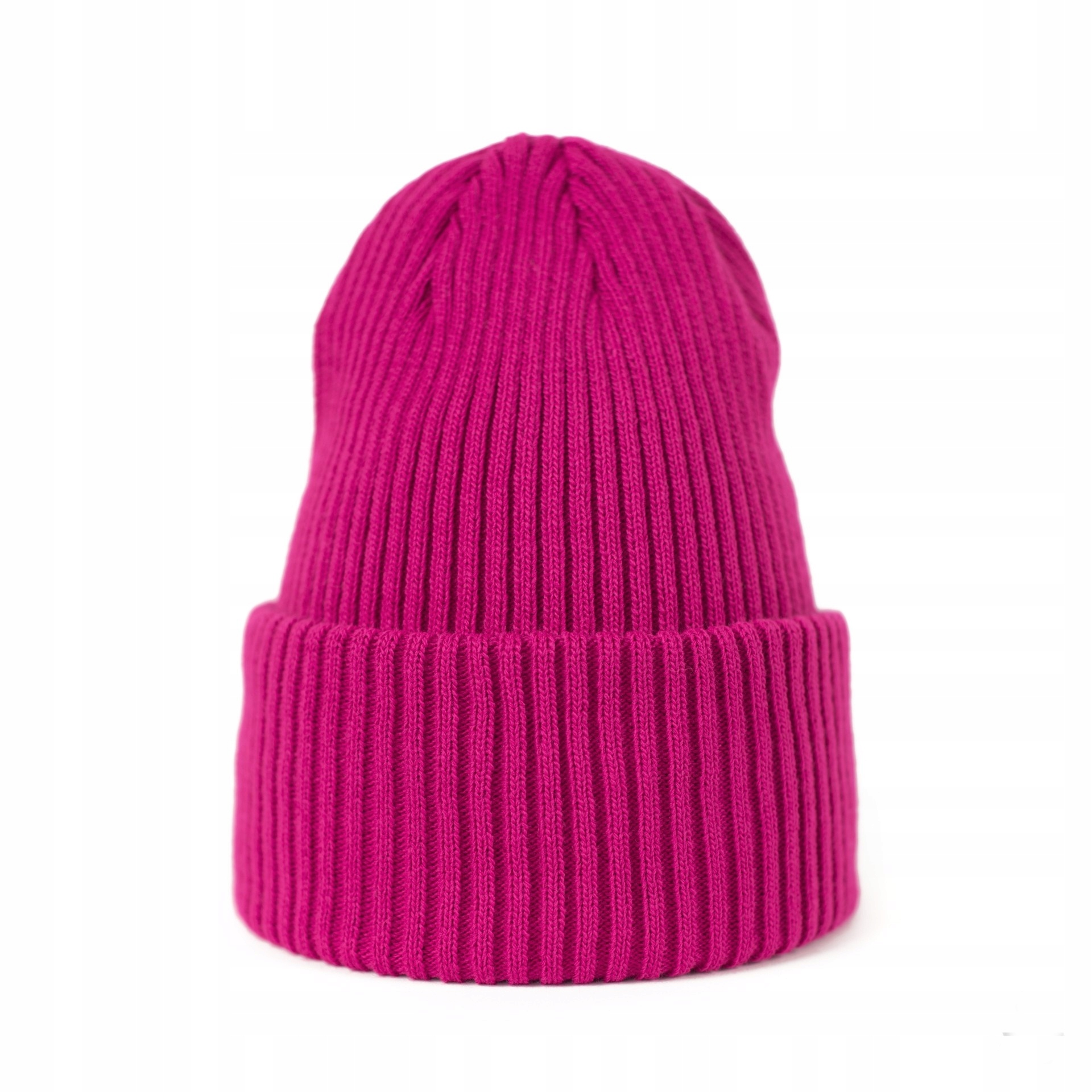 

Czapka Damska Fuksja Podwijana Polska Beanie