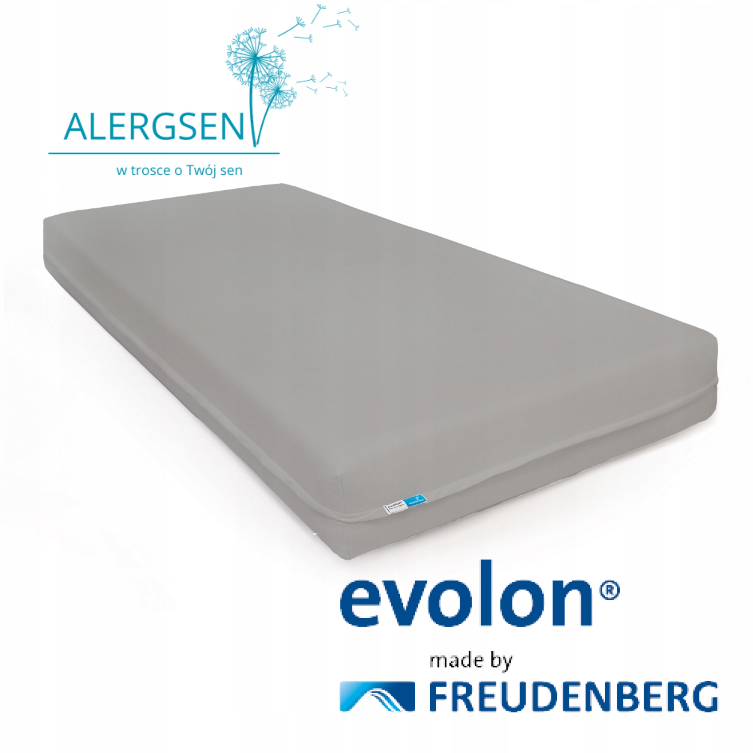 Antiroztočový potah na Matrace Antialergický Evolon Gray 80x200x14