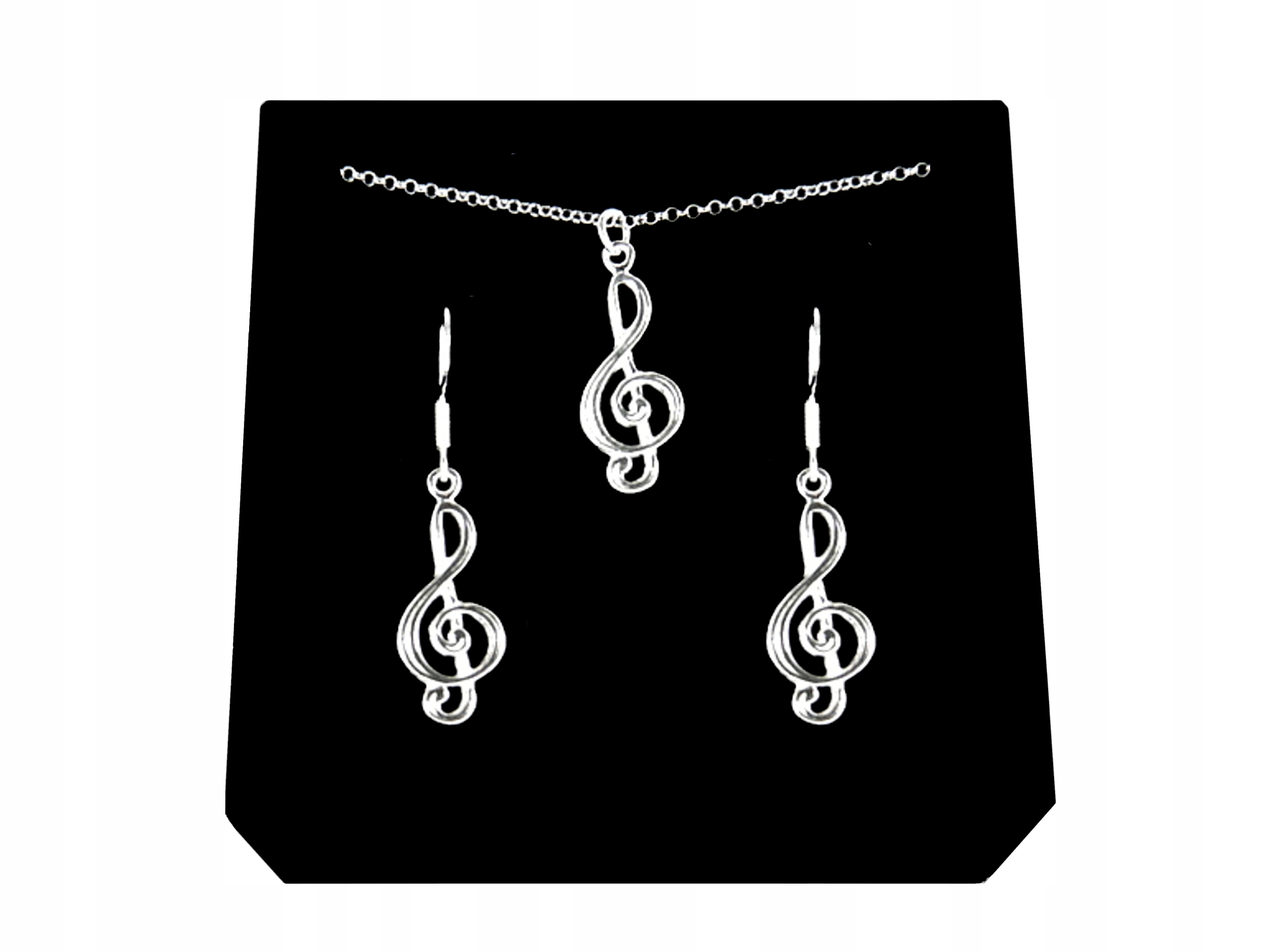 

Srebrny Komplet Nutka Klucz Wiolinowy srebro 925