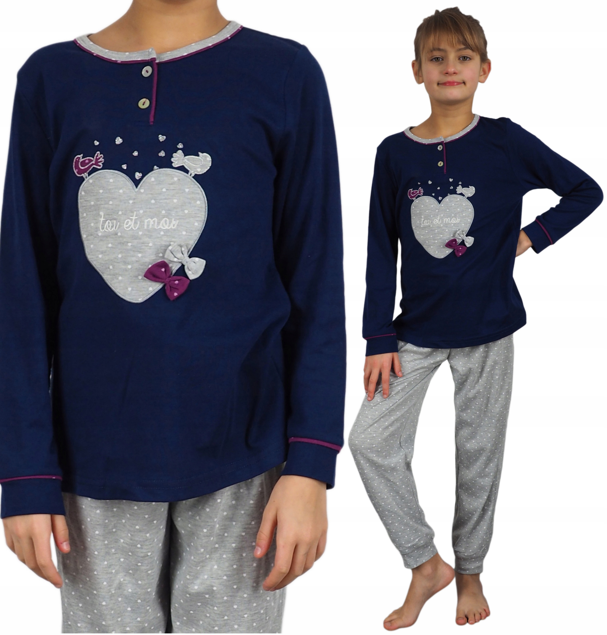 

Piżama dziewczęca 140/146 Bawełna Jakość