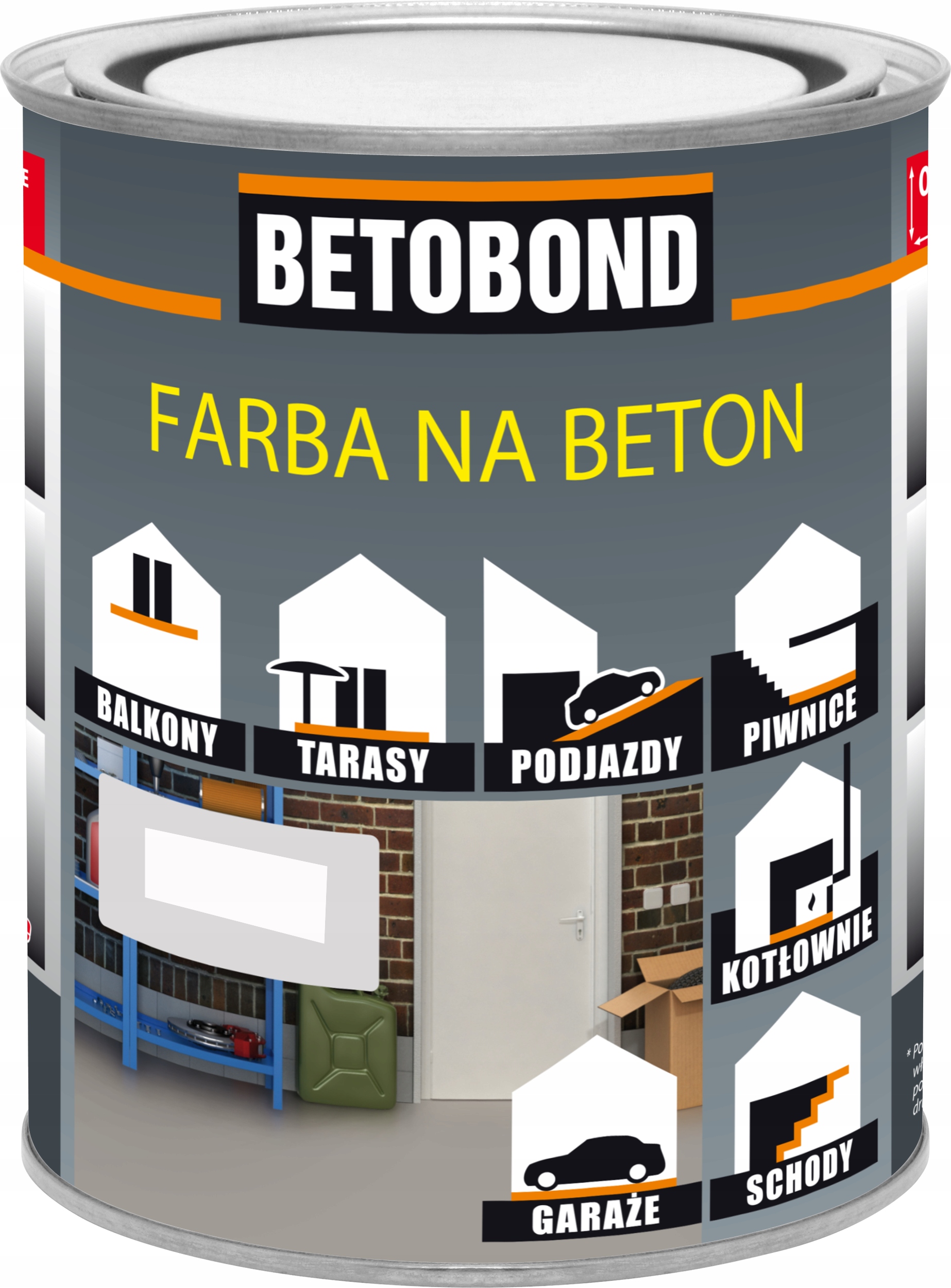Betobond farba na beton 0,75L Jasny Szary 7047