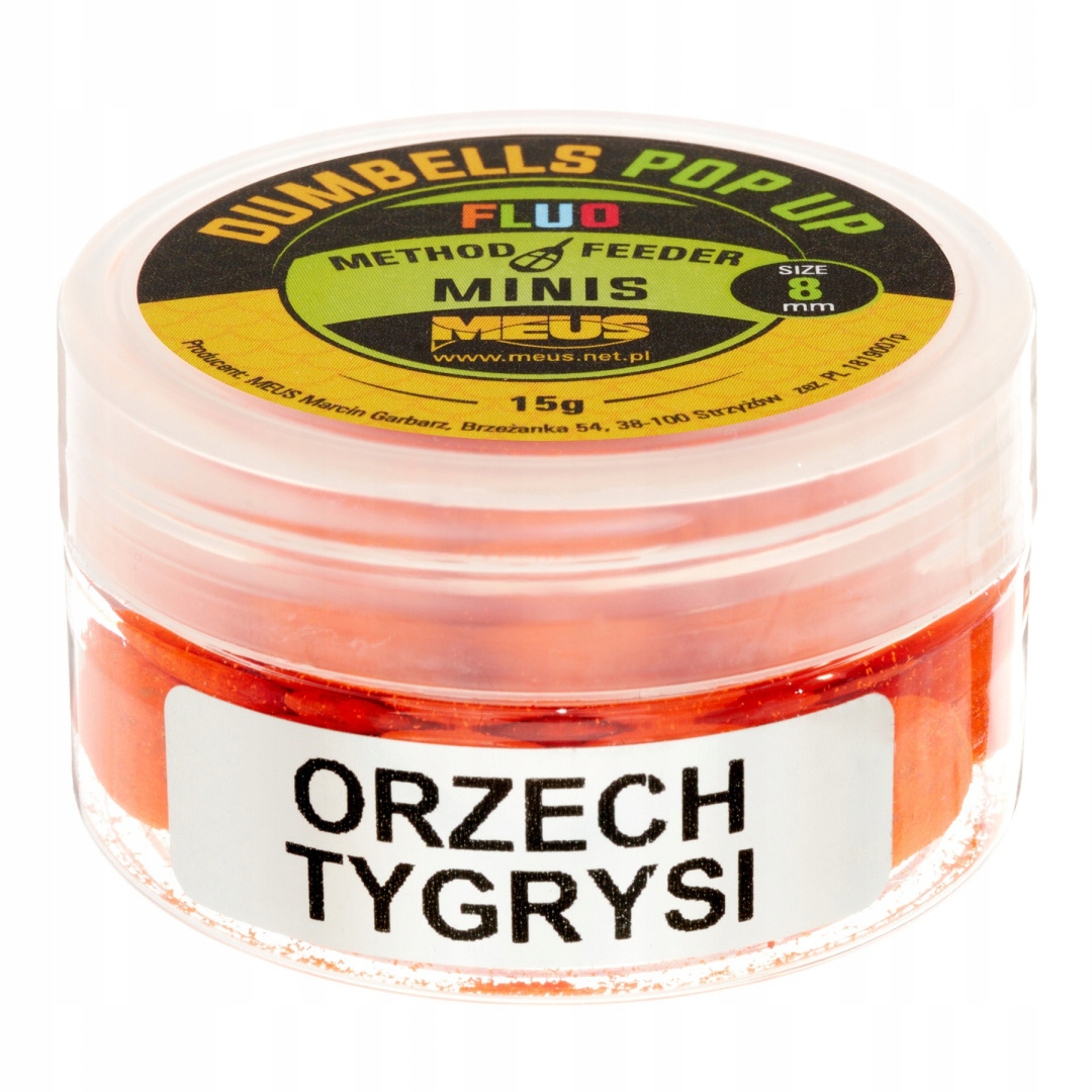 Meus Dumbells Fluo Pop Up 8MM Orzech Tygrysi Minis