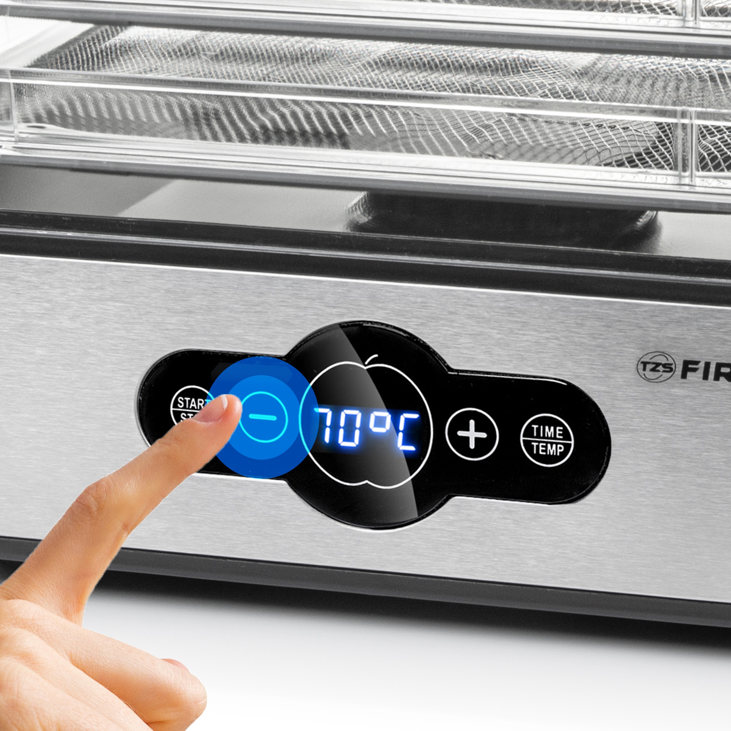 Suszarka do grzybów owoców STALOWE SITA FIRST AUSTRIA 240W Kolor dominujący srebrny/szary