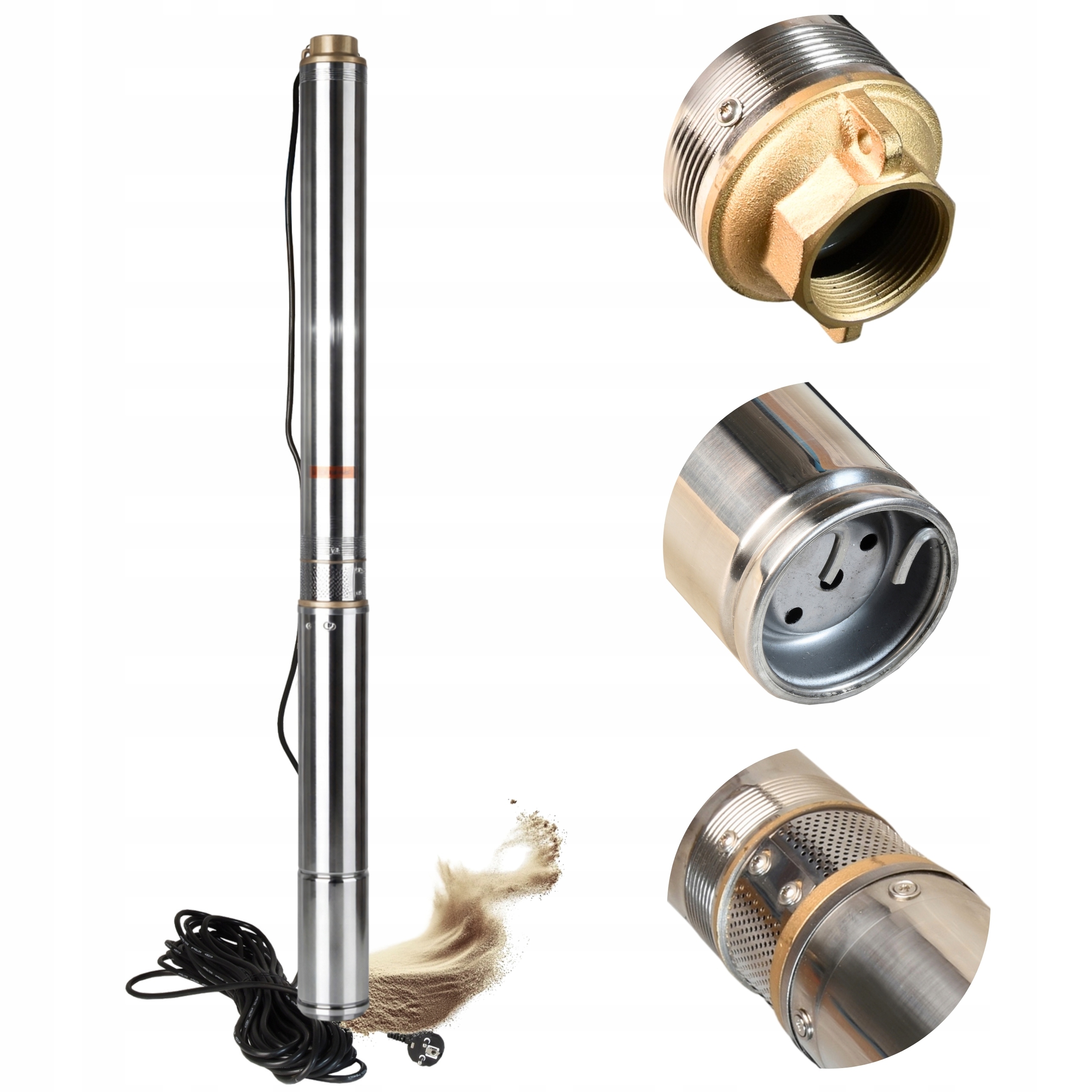 Ponorné Čerpadlo 3" Zen 16 Pro Studniční Vodu 50 L/min 370 W, Silné Protipískové