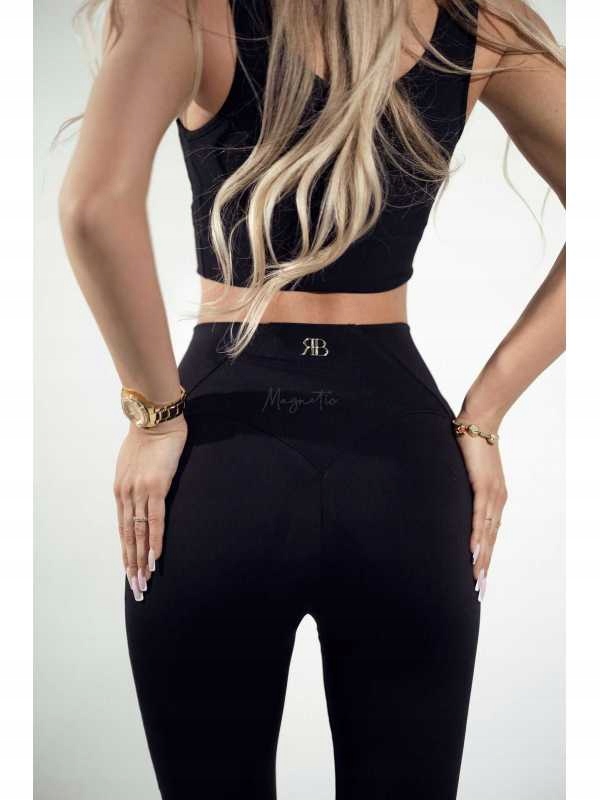 Prémiové modelovací legíny Ricco Bella Linea černé, velikost M