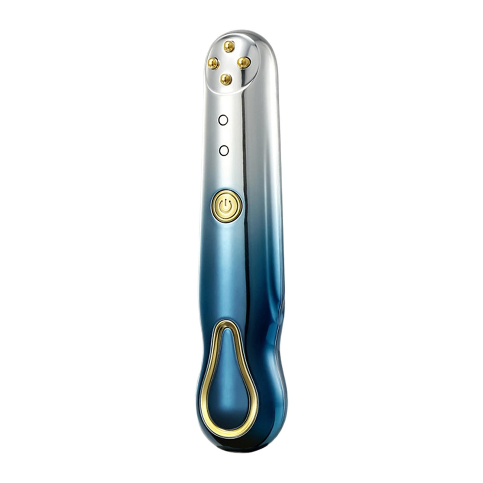 RF Eye Massager Machine Eye Puffiness Anti Aging Skin Tighten Home Blue