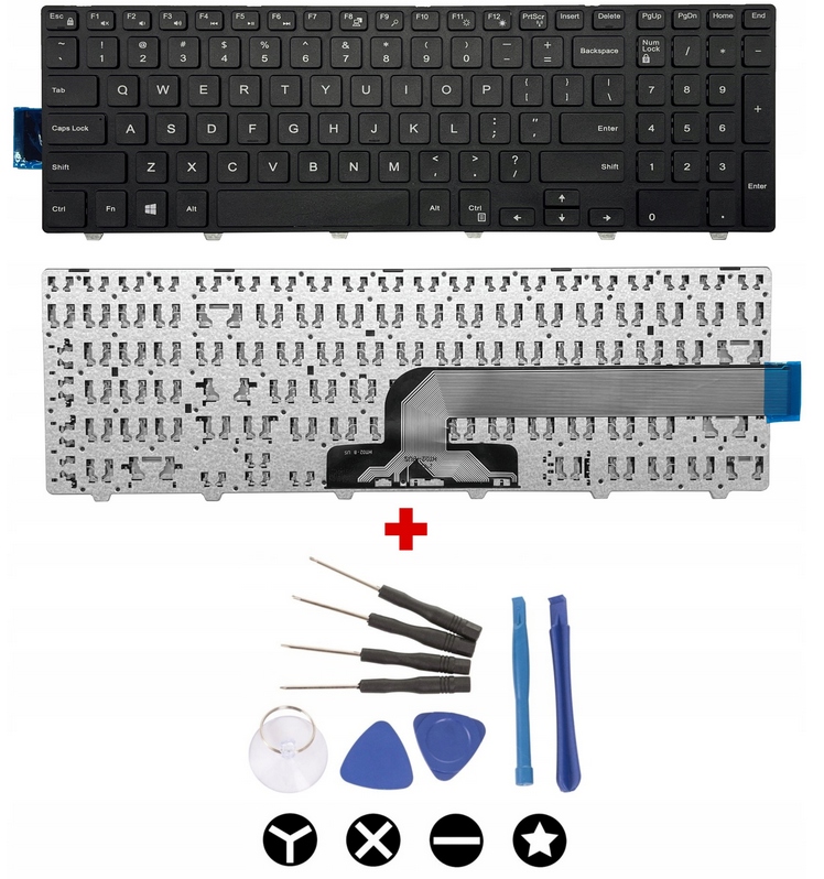 Klávesnice Pro Dell Inspiron 3000 3541 3542 3543 3551 3552 3555 5547 5552