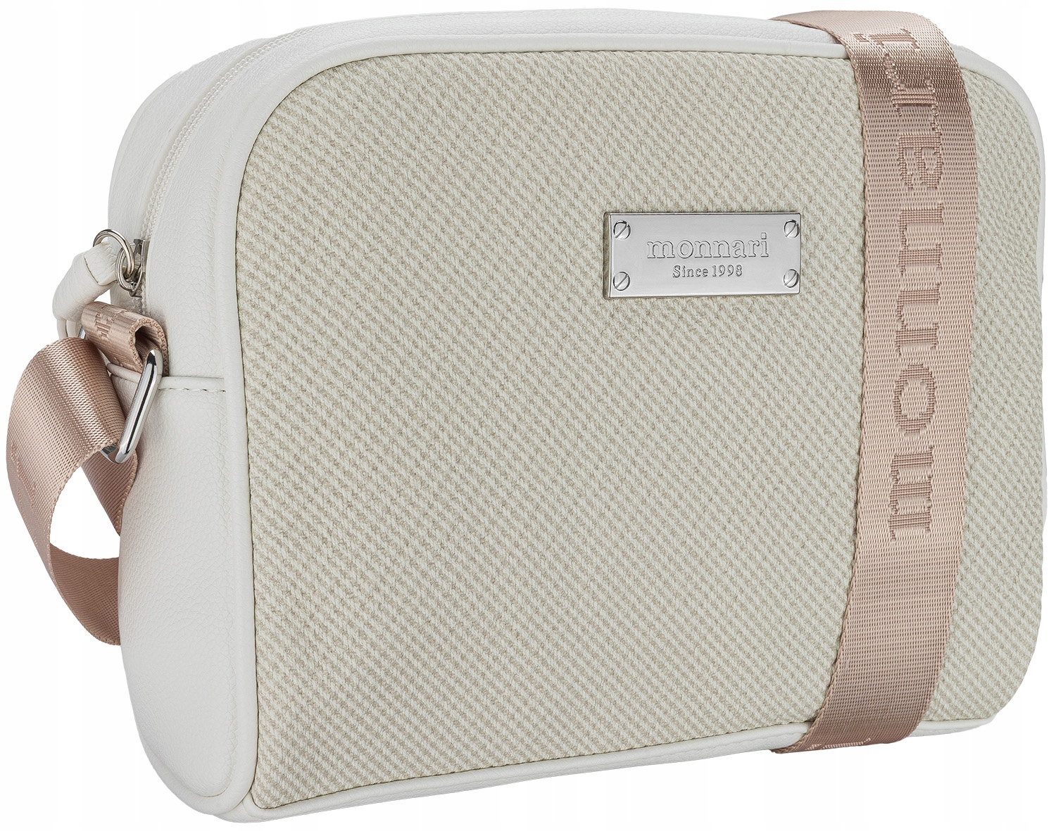 Monnari Torebka Damska Listonoszka Biała Regulowany Pasek Premium