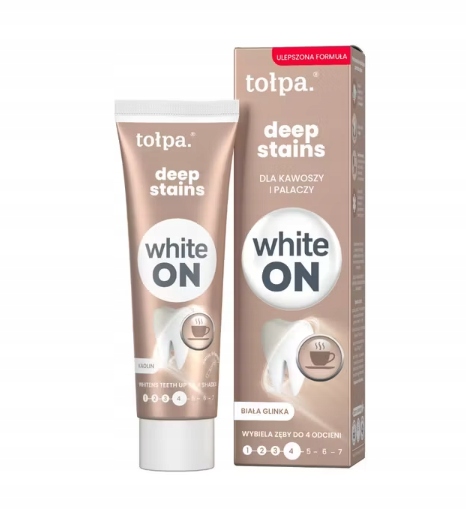Wybielająca Pasta do Zębów dla Palaczy i Kawoszy Deep Stains 75 ml Tołpa