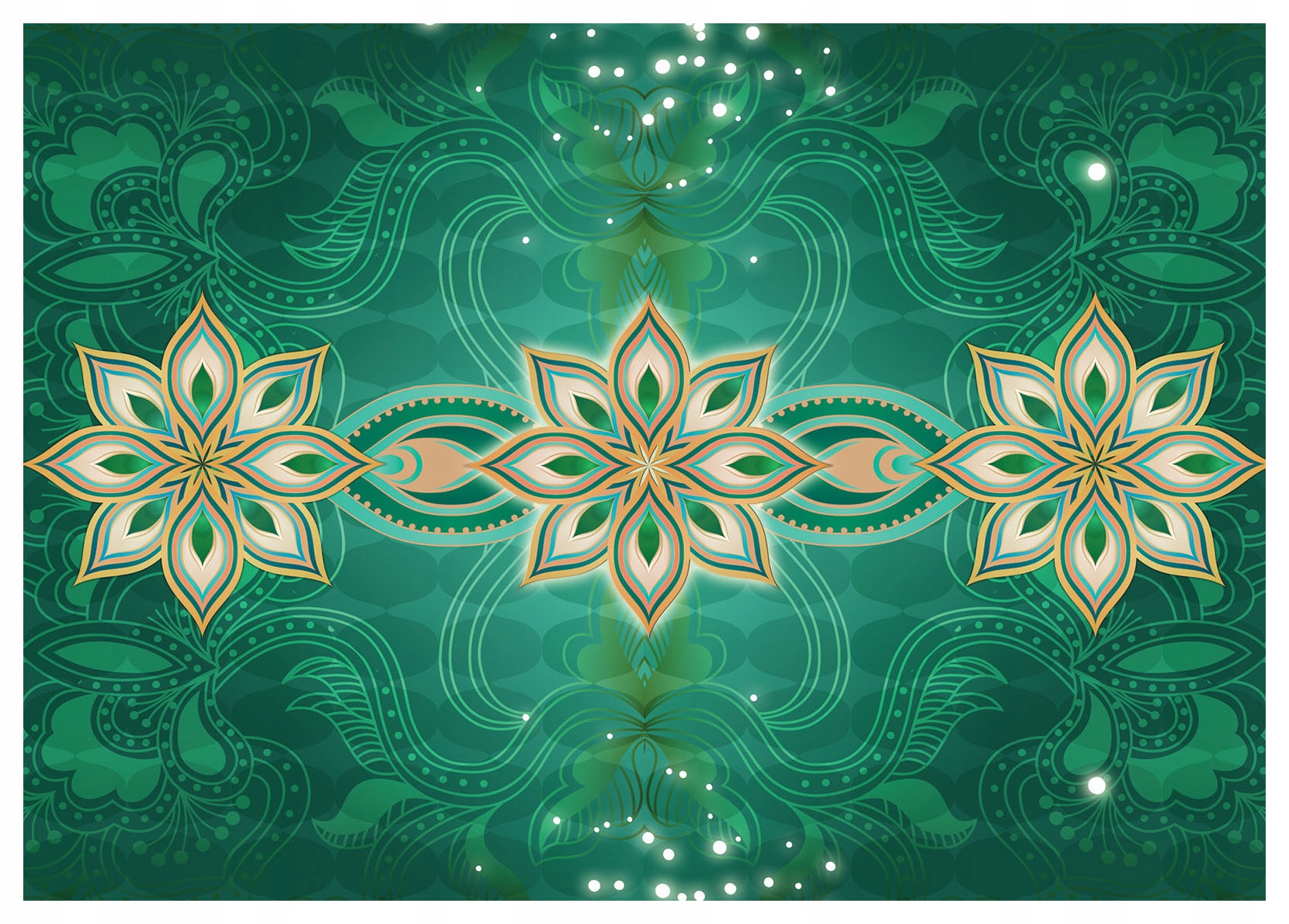 Fototapeta Mandala Kvety Abstrakcia Geometria Symetria 312x219 lepidlo