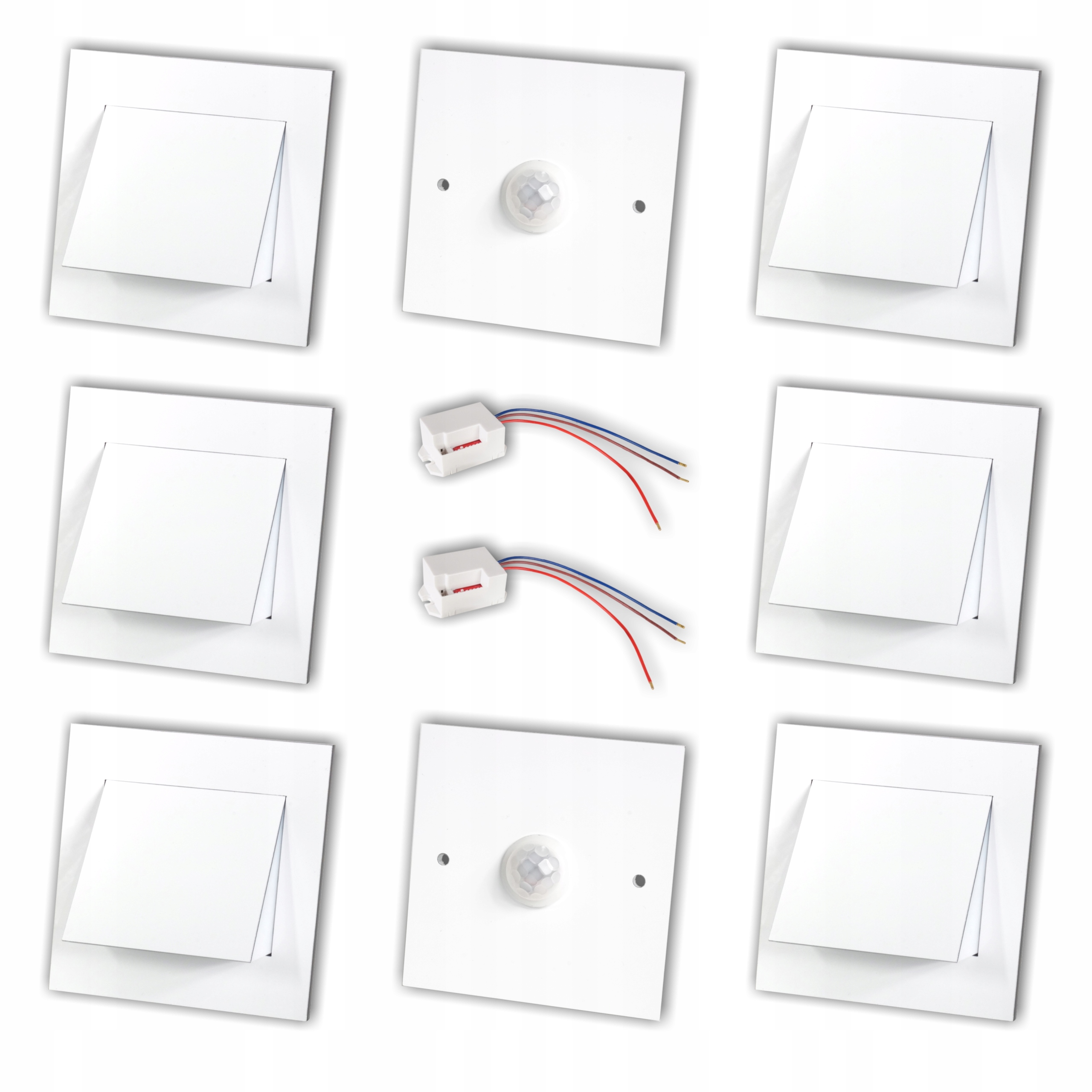 

Zestaw 6x Oprawa Schodowa Q6 Biała 2x Czujnik 230v