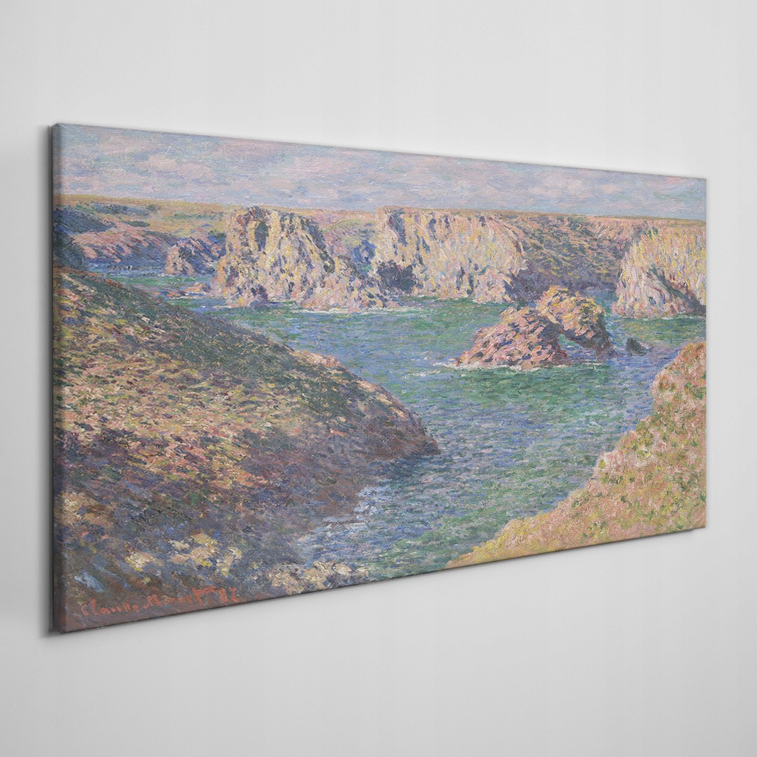 

Obraz płótno Port donnant belle ile Monet 100x50