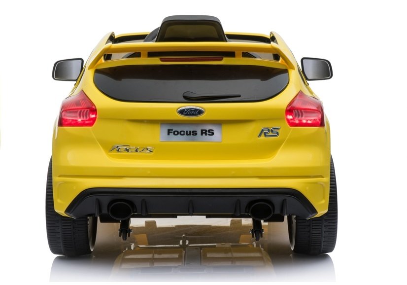 Samochód Auto na akumulator Ford Focus RS Żółte Szerokość pojazdu 57 cm