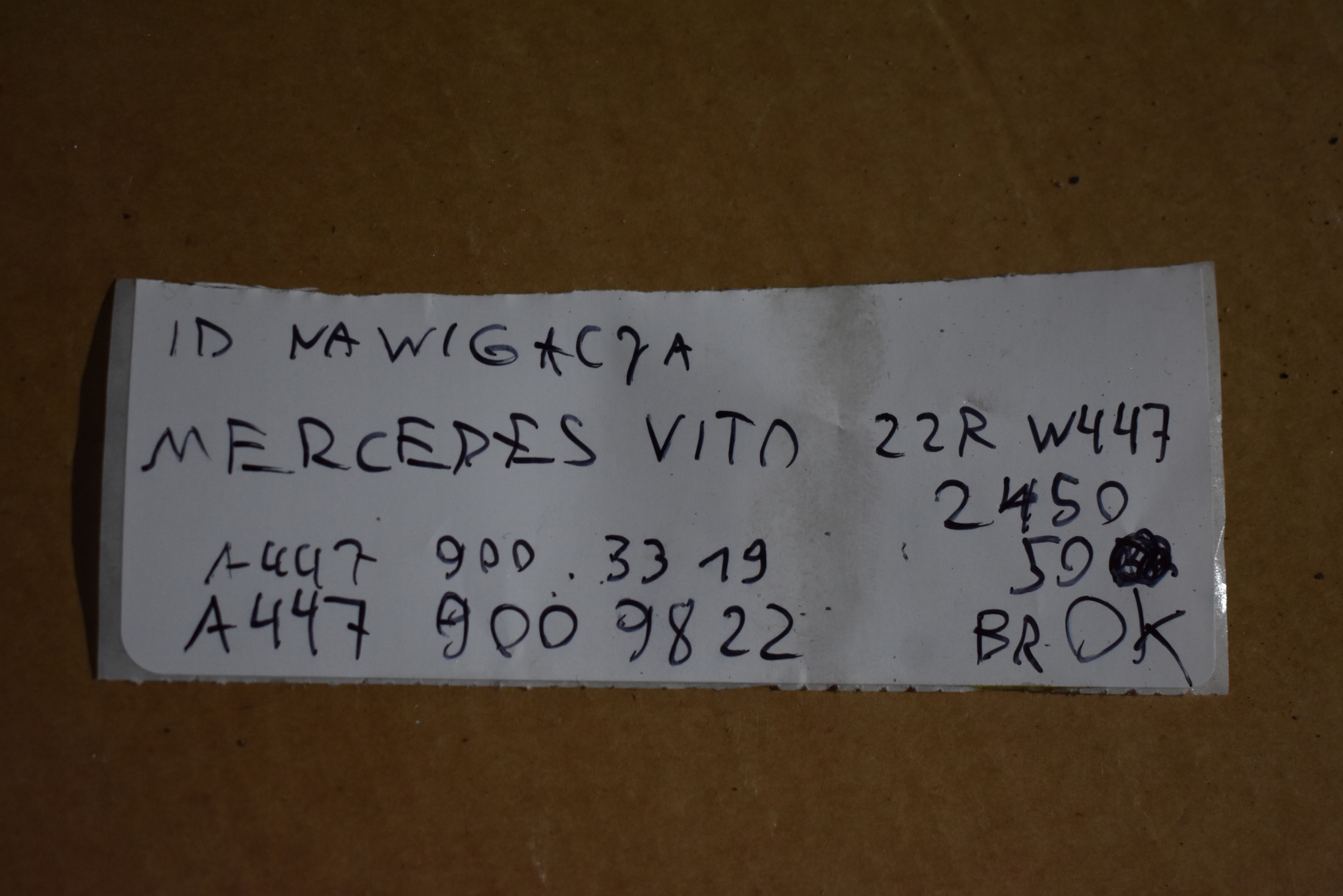 IDEALNA navigation MERCEDES VITO W447 22R.1
