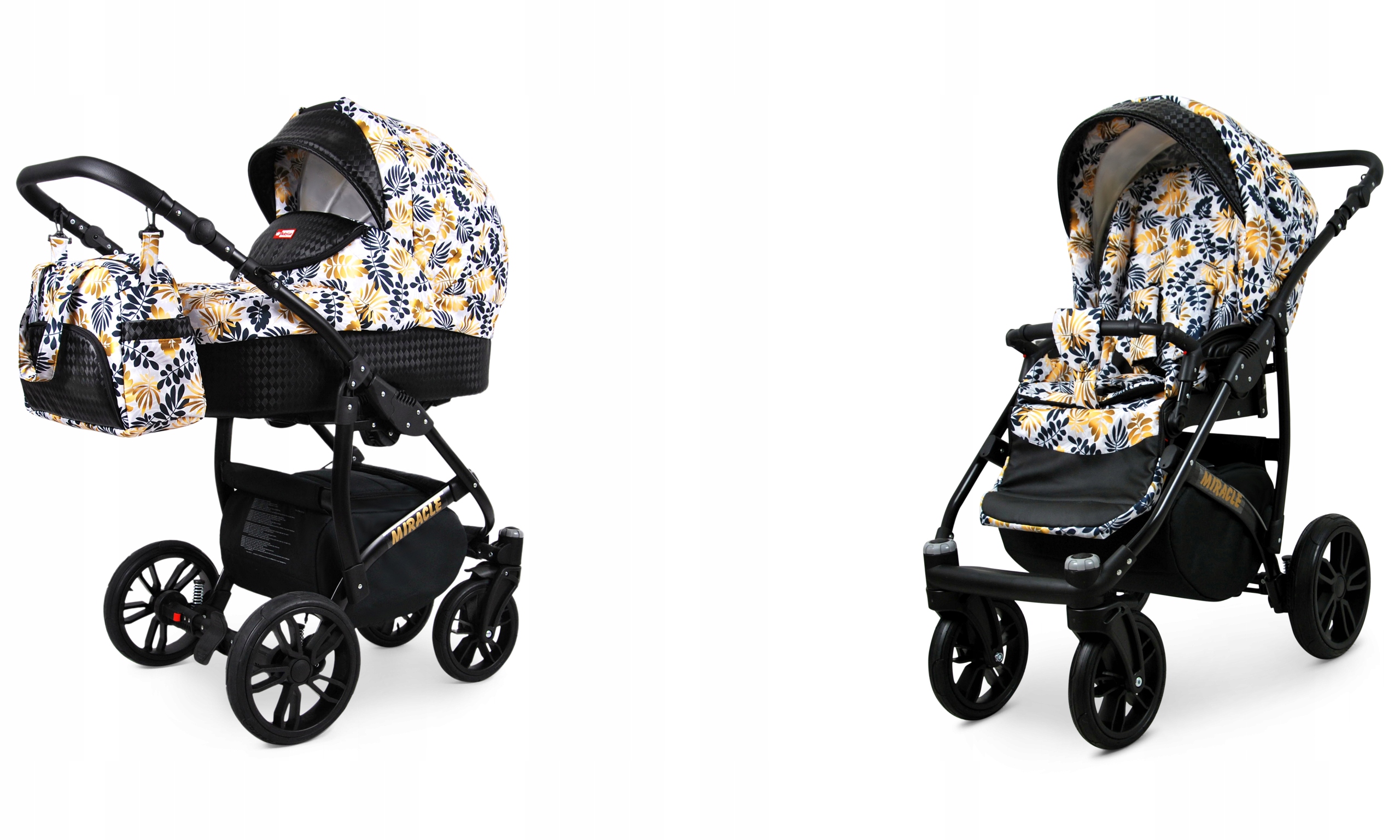 Wózek dziecięcy 2w1 BabyLux Miracle Alu spacerówka gondola spacerowy lekki
