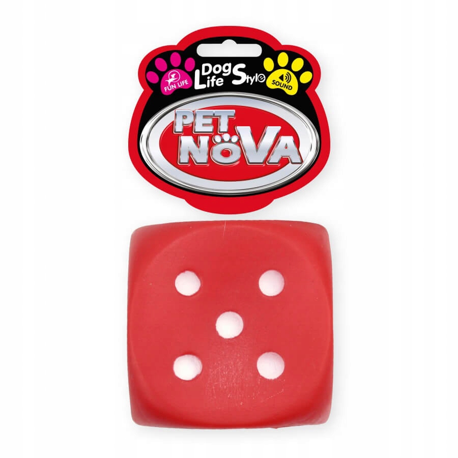 

Pet Nova Kostka do gry z piszczałką 6 cm