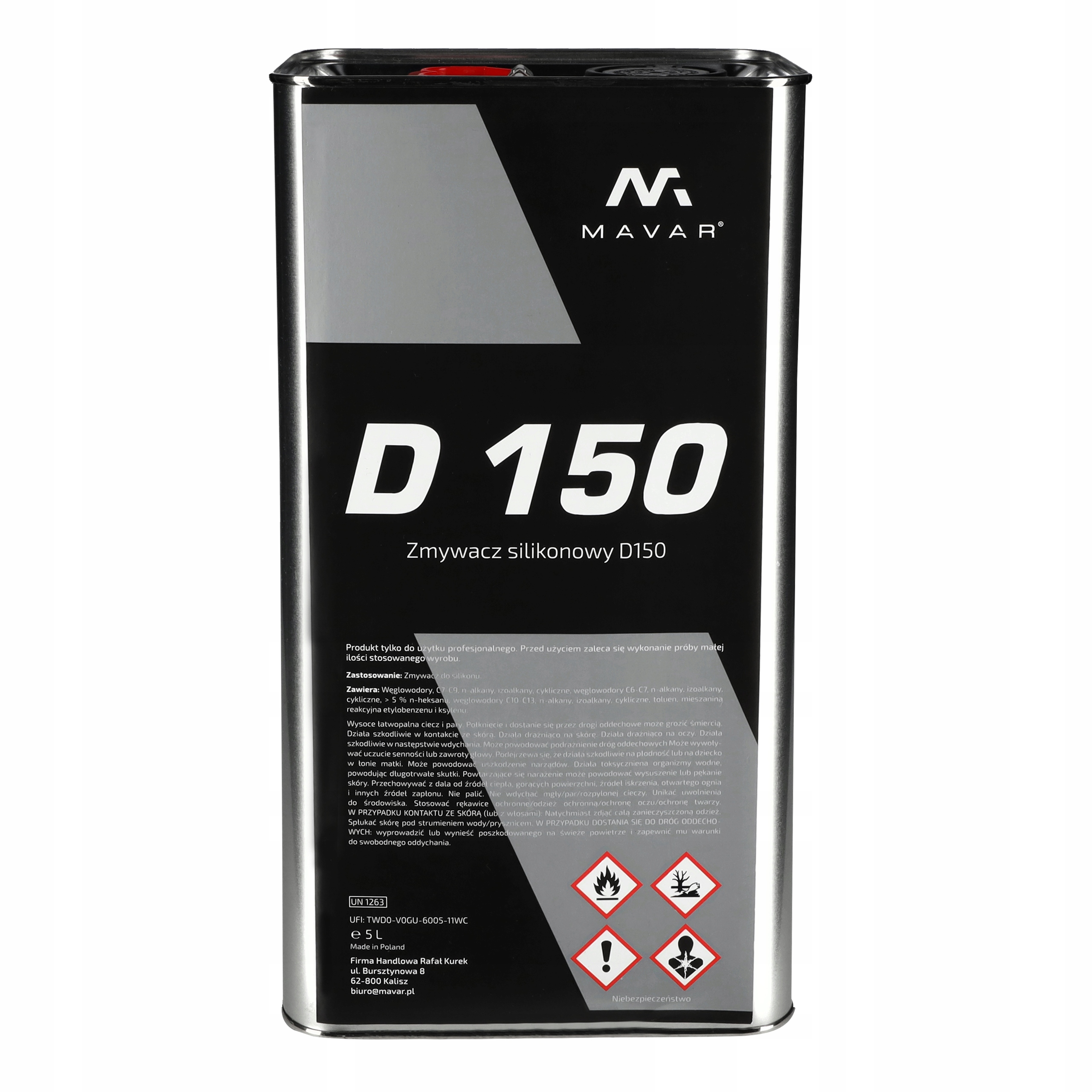 MAVAR D150 силиконовый обезжириватель для удаления 5л